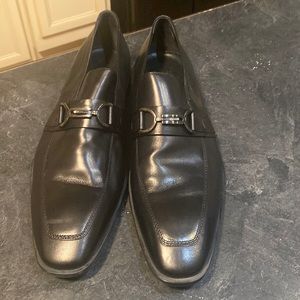 Hugo Boss Men’s Black Leather Slip on Shoe size 11